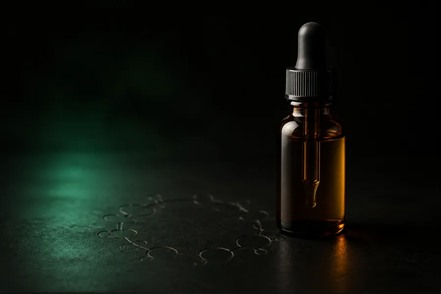 Editorial still life representing hormone and TRT research